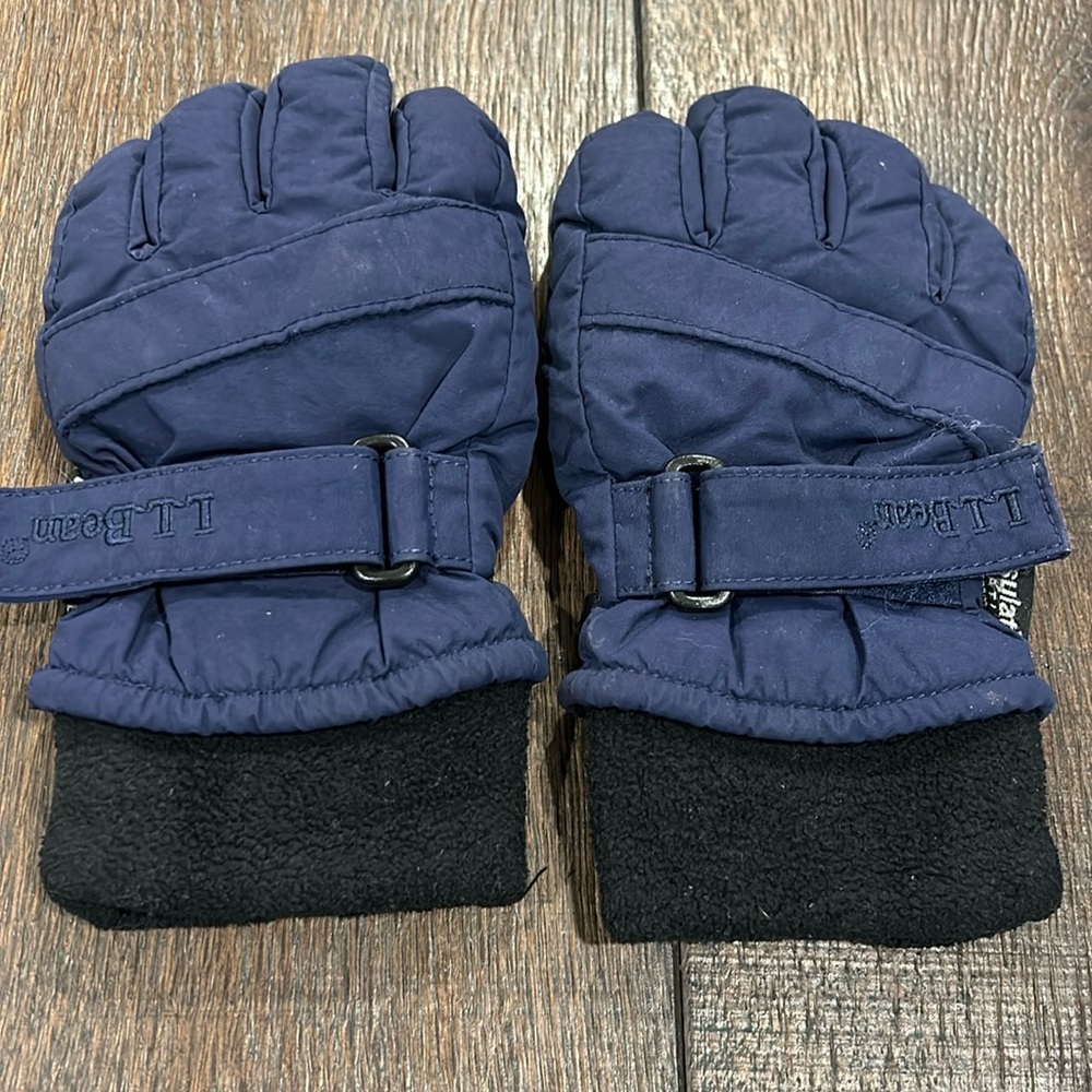 LL bean navy gloves